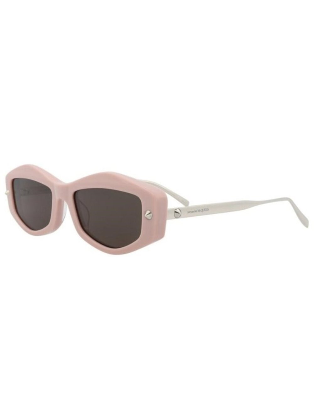 New Alexander McQueen Womens Square/Rectangle Pink Silver Grey Fashion Designer